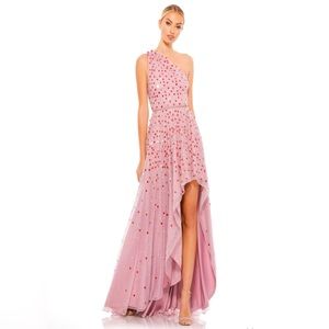 Mac Duggal 10825 One Shoulder Paillettes Dress size 2